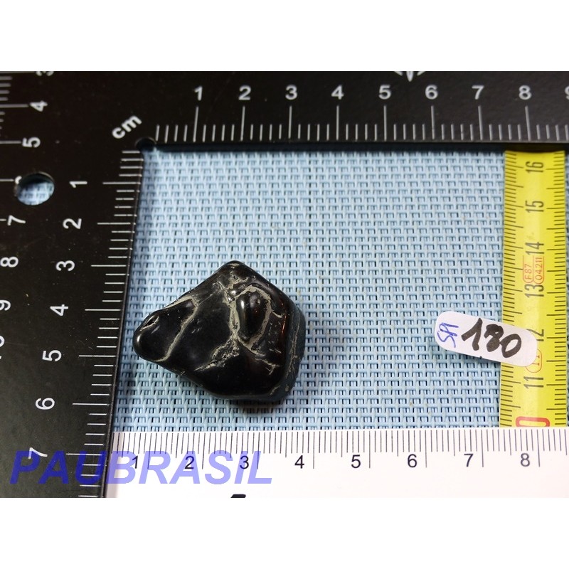 Spinelle noir pierre semi roulée 21g Birmanie