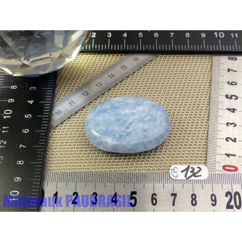 Calcite Bleue en Pierre Plate 36gr50