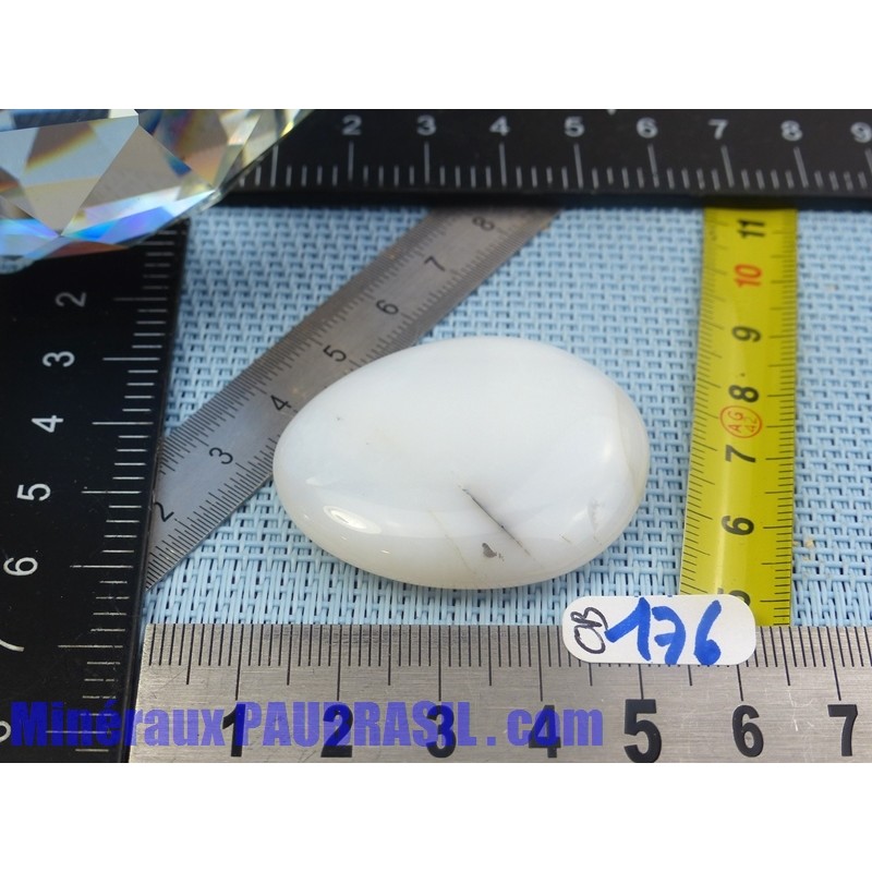 Opale Blanche Commune d'Australie de 17gr en pierre plate