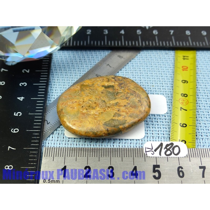 Jaspe leopard en pierre plate de 23gr