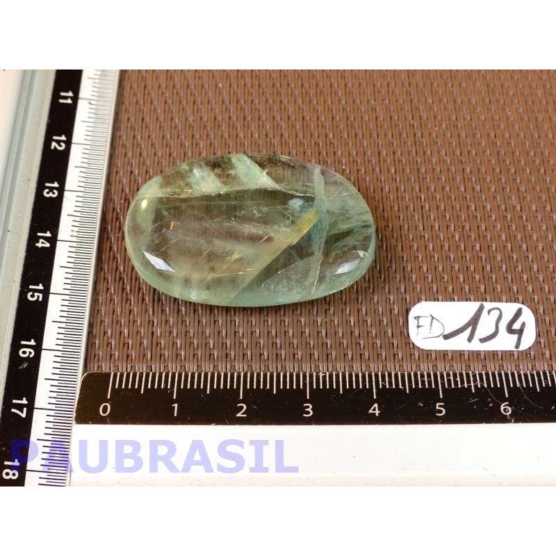 Fluorite ou fluorine multicolore Q Extra pierre plate 21g