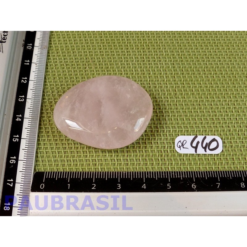 Quartz rose en pierre plate 27g