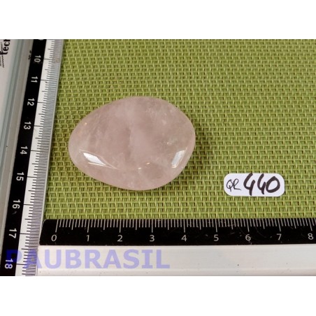 Quartz rose en pierre plate 27g