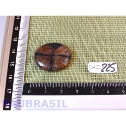 Chiastolite Andalousite mini pierre plate de 6g