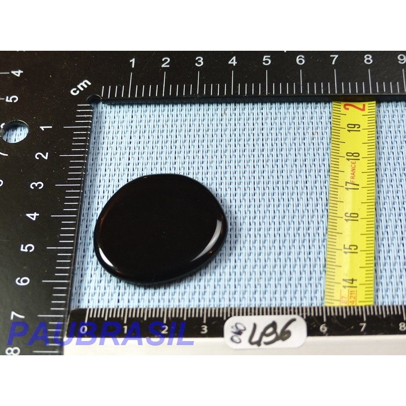 Obsidienne noire en Pierre Plate Fine 9g