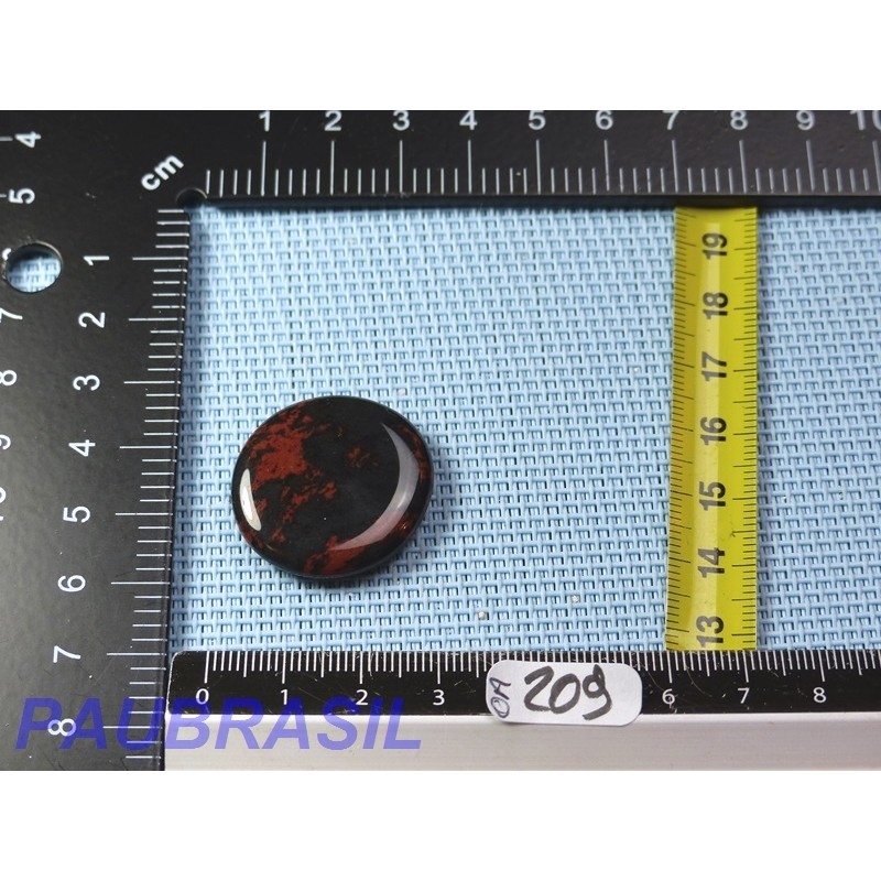 Obsidienne Acajou Mahagony en mini pierre plate 6g