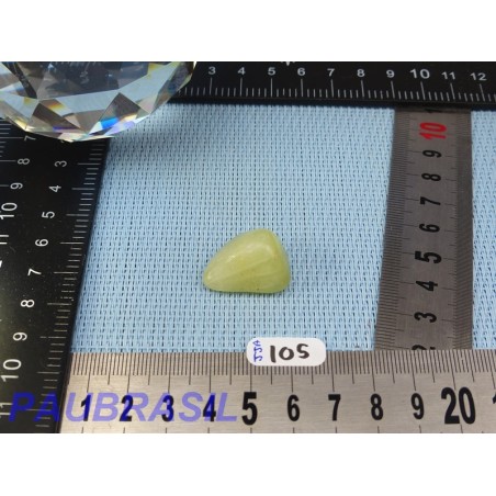 Jade jaune d'Australie - prehnite jaune 9gr pierre roulée Q Extra