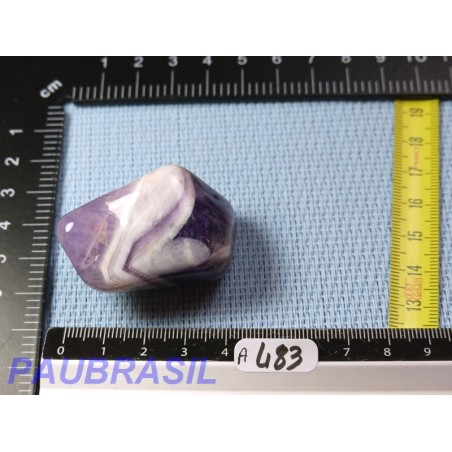 Améthyste à chevrons Madagascar Pierre Roulée 48g