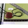 Pendentif Thulite Zoïsite rouge mini pierre plate 9gr