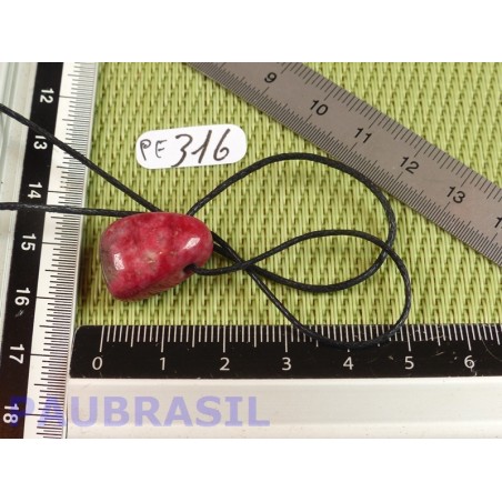 Pendentif Thulite Zoïsite rouge pierre roulée 5gr