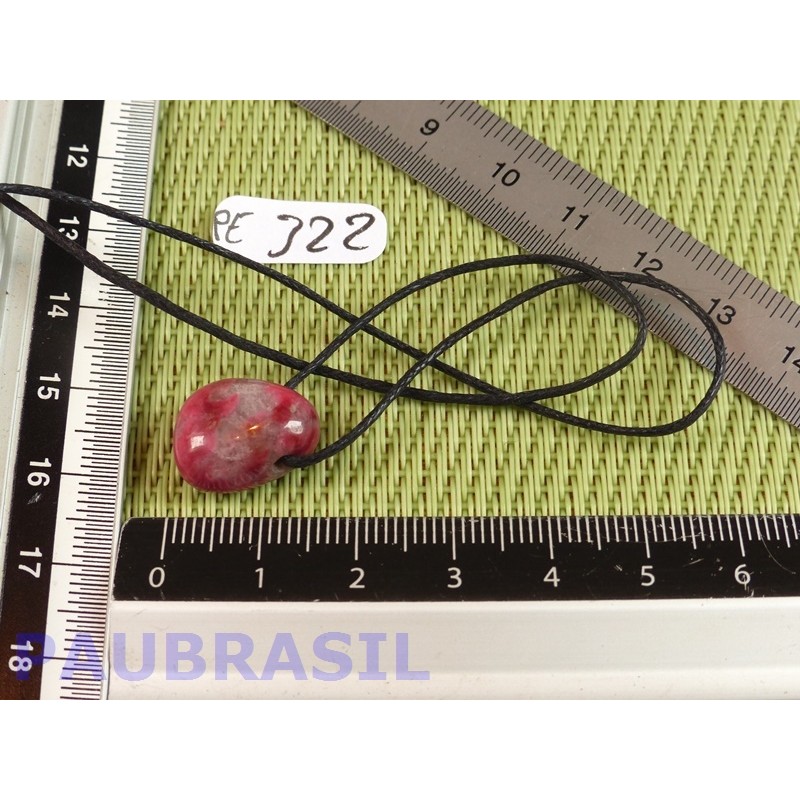 Pendentif Thulite Zoïsite rouge pierre roulée 3gr