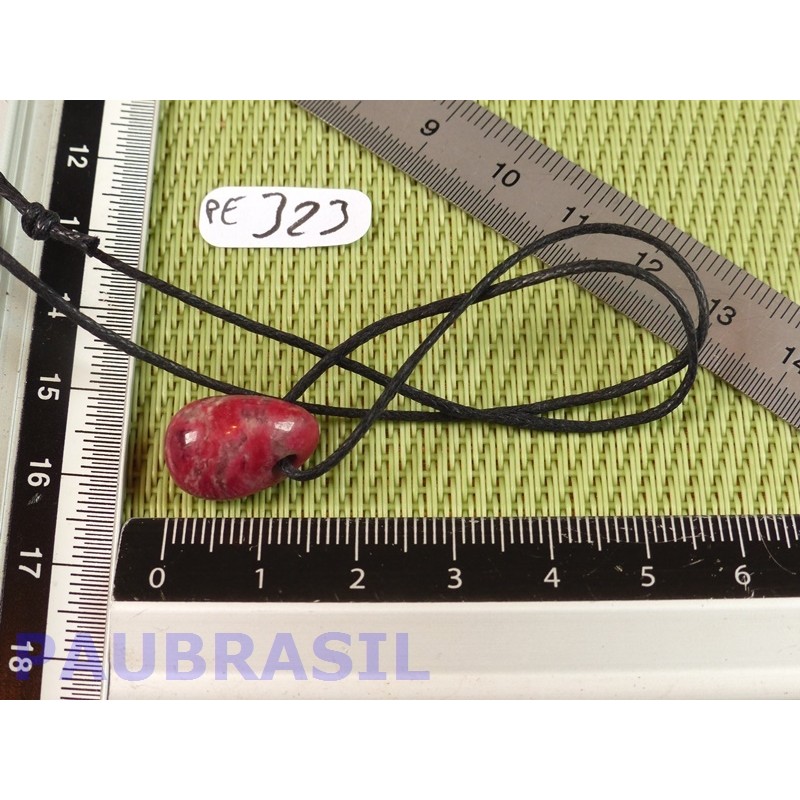 Pendentif Thulite Zoïsite rouge pierre roulée 3gr