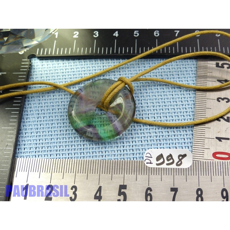 Pi Donut Fluorite Multicolore de 3cm