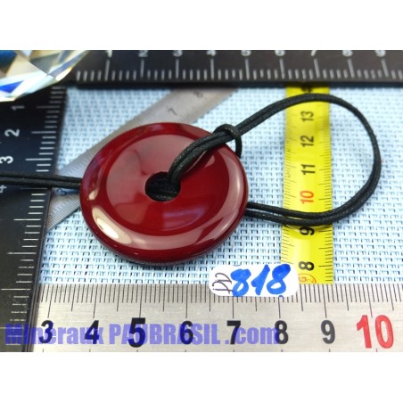 Pi Donut pendentif en Jaspe Mokaïte de 4cm