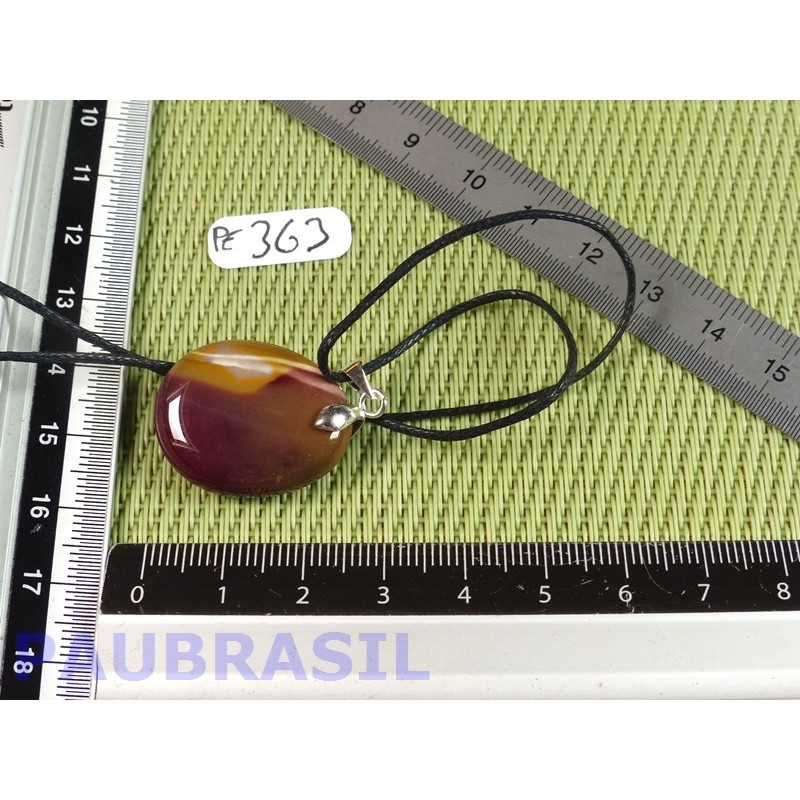 Pendentif Jaspe Mokaïte mini pierre plate 7gr