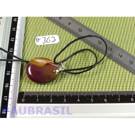 Pendentif Jaspe Mokaïte mini pierre plate 7gr