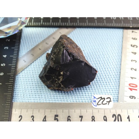 Onyx noir du Brésil en pierre brute de 75g