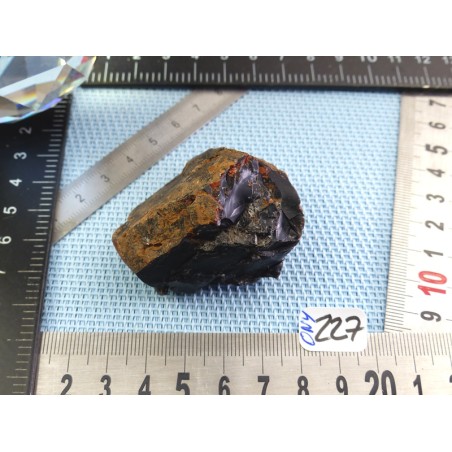 Onyx noir du Brésil en pierre brute de 75g