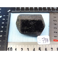 Tourmaline Noire Schorl Inde en Pierre Brute Biterminée Q Extra 127gr50