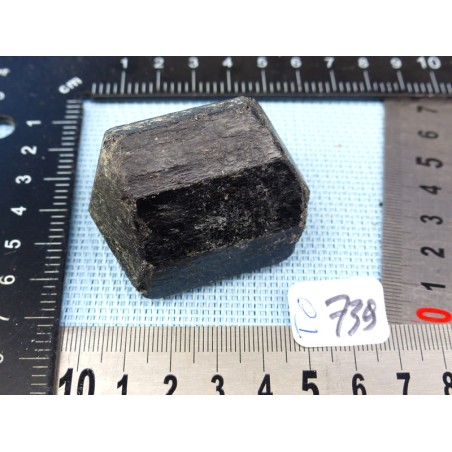 Tourmaline Noire Schorl Inde en Pierre Brute Biterminée Q Extra 127gr50
