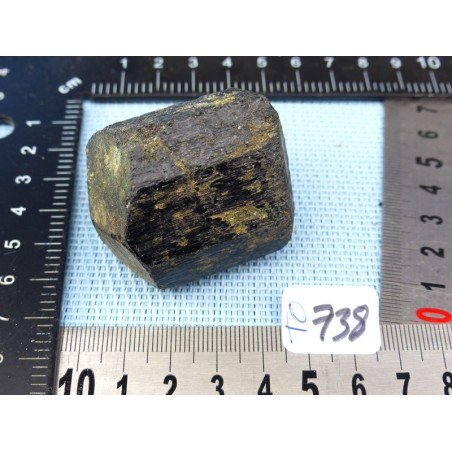 Tourmaline Noire Schorl Inde en Pierre Brute Biterminée Q Extra 122g