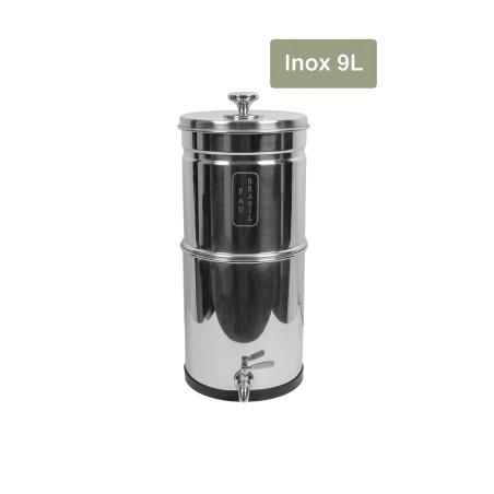 fontaine filtrante inox paubrasil 9 litres sans socle