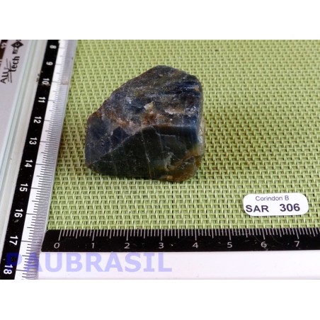 Corindon bleu - Saphir en pierre brute de 62gr