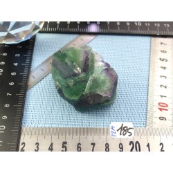 Fluorite ou fluorine multicolore Q Extra pierre brute 117gr50