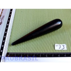 Bâton Pointe de Massage Obsidienne noire 100mm 39g