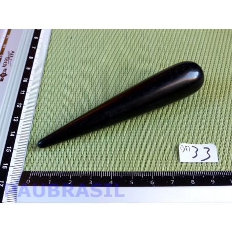 Bâton Pointe de Massage Obsidienne noire 100mm 39g
