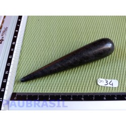 Bâton Pointe de Massage Obsidienne noire 100mm 38g