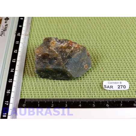 Corindon bleu - Saphir en pierre brute de 57gr