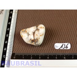 Howlite Véritable en Pierre Roulée 19g