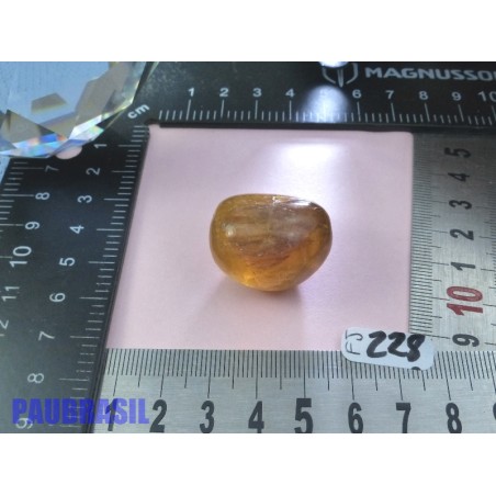 Fluorite fluorine jaune pierre roulée Q Extra 25g