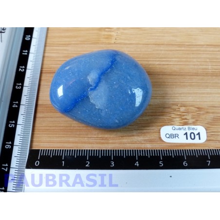 Quartz Bleu - aventurine bleue en Pierre Roulée de 52g