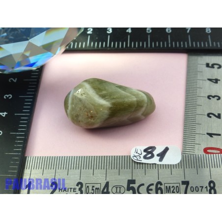 Prasiolite en pierre roulée EXTRA du Brésil 22g