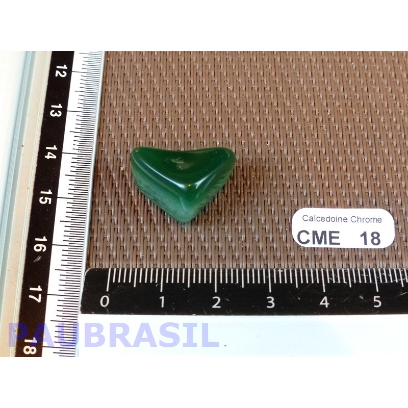 Calcédoine Verte Chrome - Mtorolite Q Extra pierre roulée 3g90