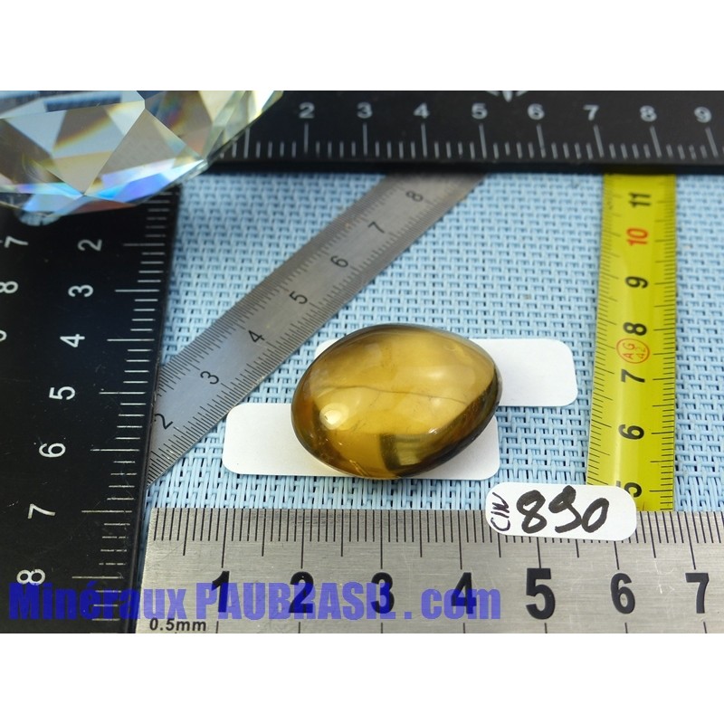 Citrine naturelle du Congo en pierre roulée 14g Q Extra