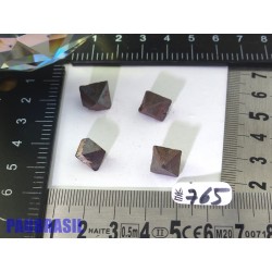 4 Magnétites octaédriques de 9gr50 les 4