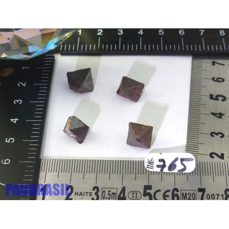4 Magnétites octaédriques de 9gr50 les 4