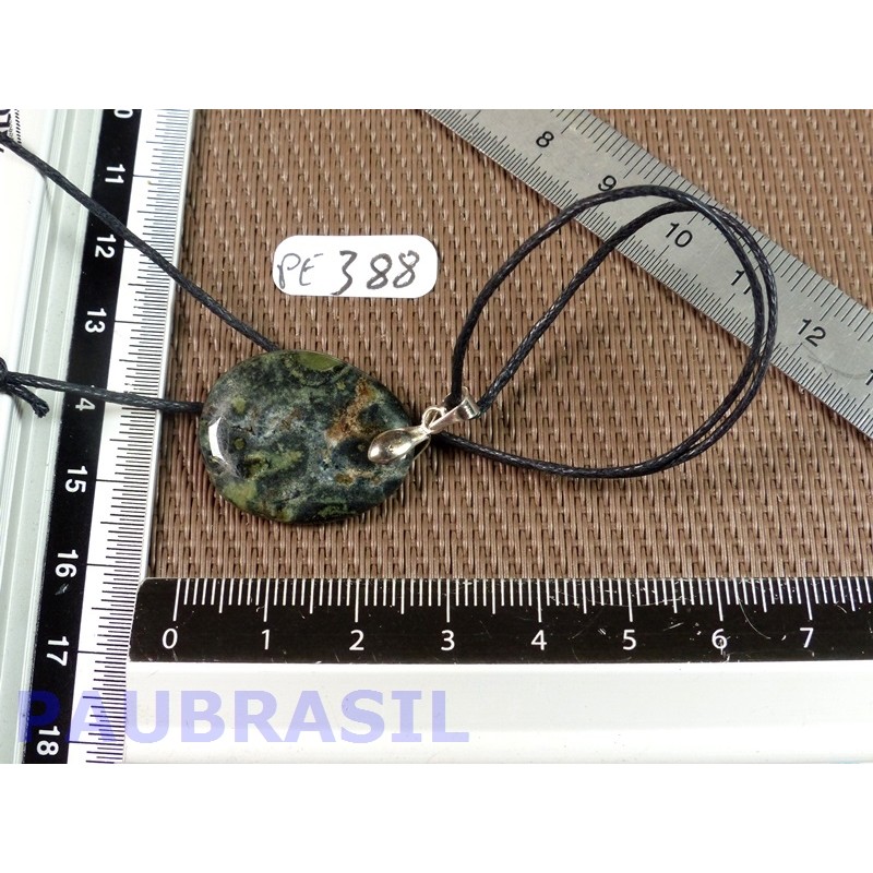 Pendentif Jaspe Kambaba Crocodile mini pierre plate 5gr