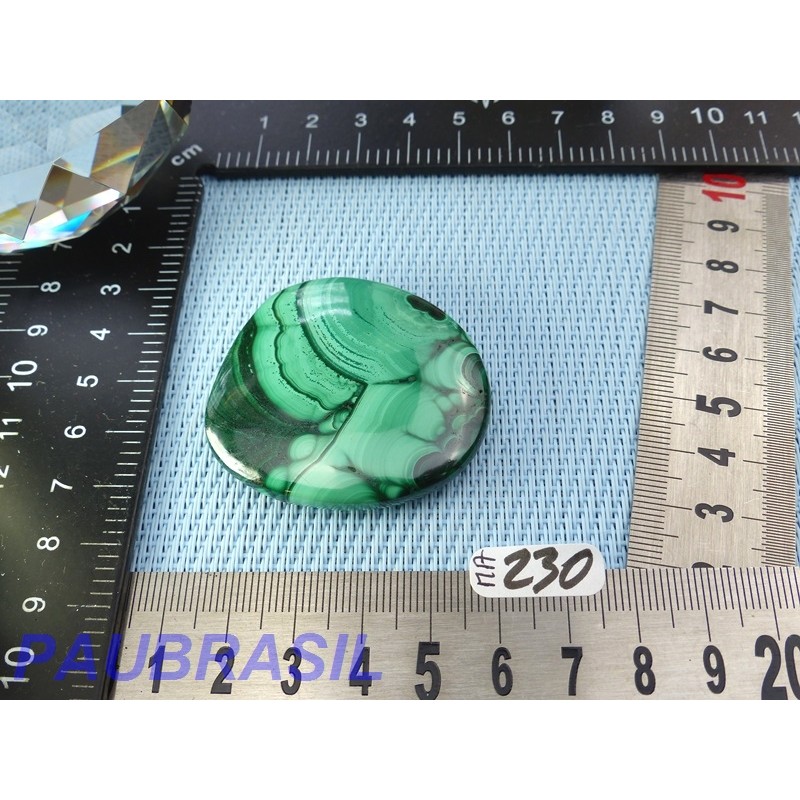 Malachite en pierre plate Q Extra 44gr