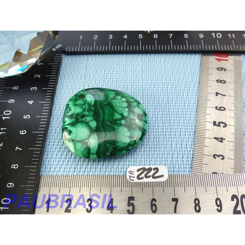 Malachite en pierre plate Q Extra 47gr